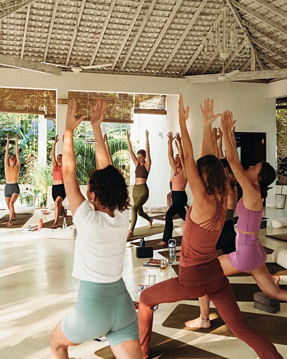 Stefan Camilleri in pose during a Yoga Synergy workshop